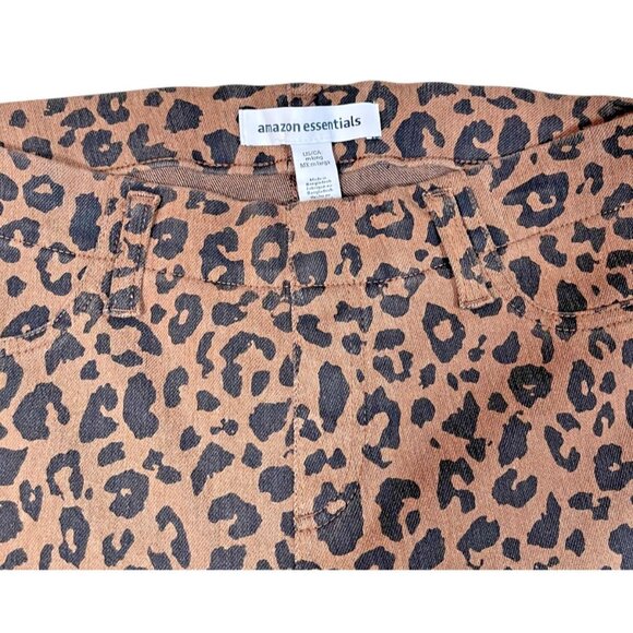 Amazon Essentials Leopard Skinny Stretch Pull-On Knit Jeggings SIZE-MEDIUM LONG - Picture 4 of 5